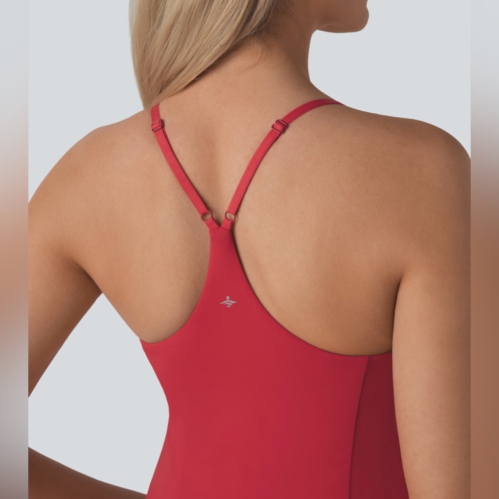 Halara Racerback Flare Mini Dance Active Dress Easy Peezy
Edition Salsa Red L - Picture 3 of 7